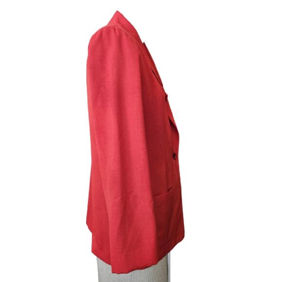 Vintage Red Blazer Jacket Size 4 Petite - Picture 5 of 5